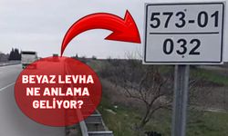 Herkes görüyor ama kimse ne olduğunu bilmiyor. İşte yol kenarındaki beyaz levhanın anlamı.