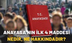 ANAYASA’NIN İLK DÖRT MADDESİ NEDİR, NE HAKKINDADIR? DEĞİŞTİRİLEBİLİR Mİ?