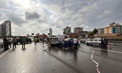 İstanbul'da zincirleme trafik kazası: 8 araç birbirine girdi!