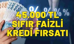 Kredi var, faiz yok! Acil nakite ihtiyacı olanlar buraya. 45 bin TL sıfır faizli kredi