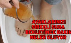 Ayaklarınızı sirkeli suda bekletince olanlara inanamayacaksınız. Sorunu kökten çözüyor