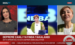 Deprem anına yakalanan spiker Hülya Kaya Ekol TV'de yaşadıklarını anlattı