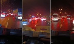 Düzce'de fermuar yöntemi kusursuz uygulandı! Ambulansa böyle yol verdiler