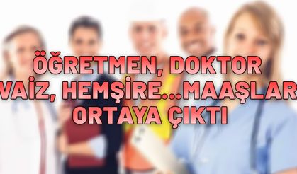 Öğretmen, müsteşar, polis, doktor, avukat, vaiz. 2025 zamlı maaşlar kalem kalem hesaplandı. Liste ortaya çıktı