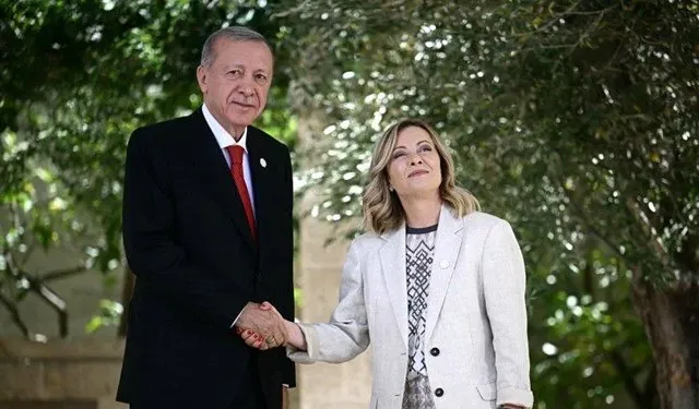 Cumhurbaşkanı Erdoğan, İtalya Başbakanı Meloni ile görüştü!