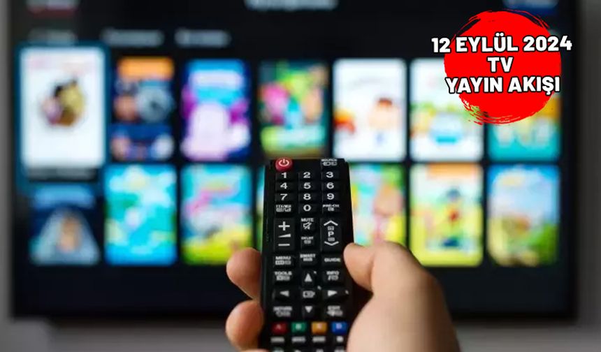 12 EYLÜL 2024 PERŞEMBE TV YAYIN AKIŞI: Bugün TV’de neler var? Now TV, Star TV, Kanal D, Show TV, ATV, TRT1, TV8