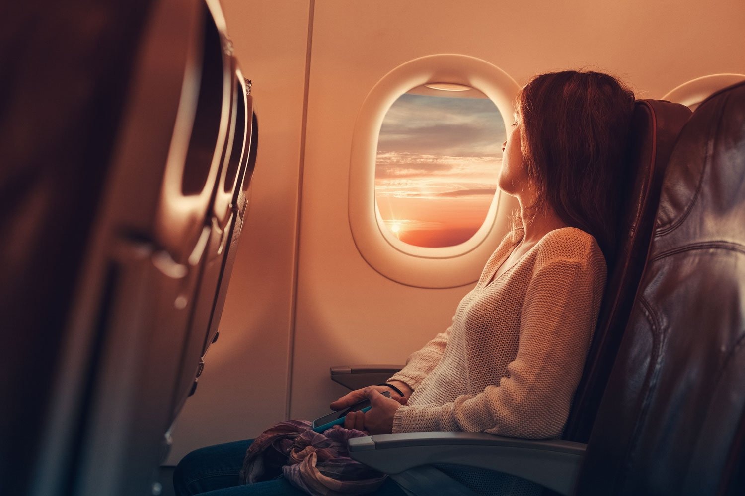 Woman On Flight