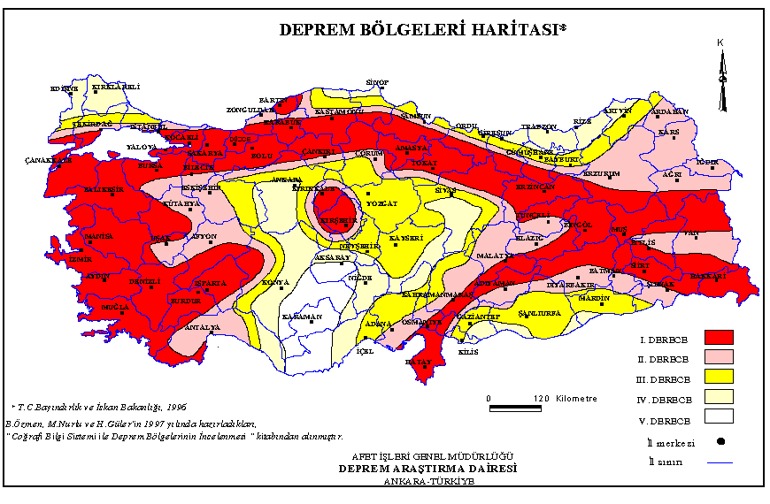 Mta Yenilenmis Diri Fay Hatti Haritasi A