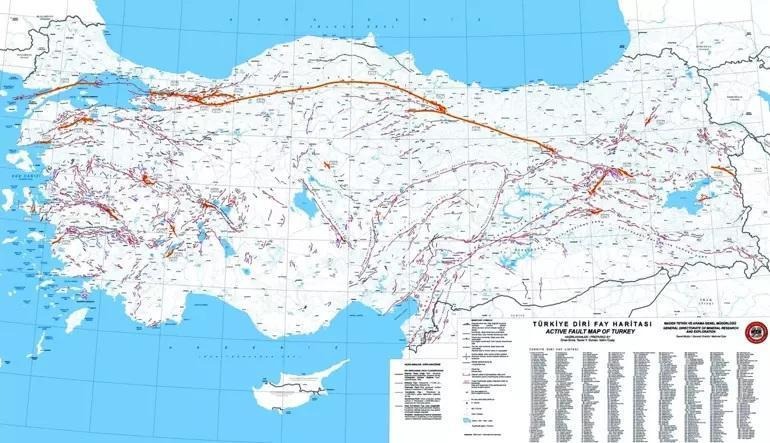 Mta Yenilenmis Diri Fay Hatti Haritasi C